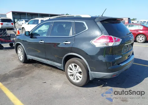 2016 Nissan Rogue Sv из США, поврежденный, VIN KNMAT2MT7GP666625